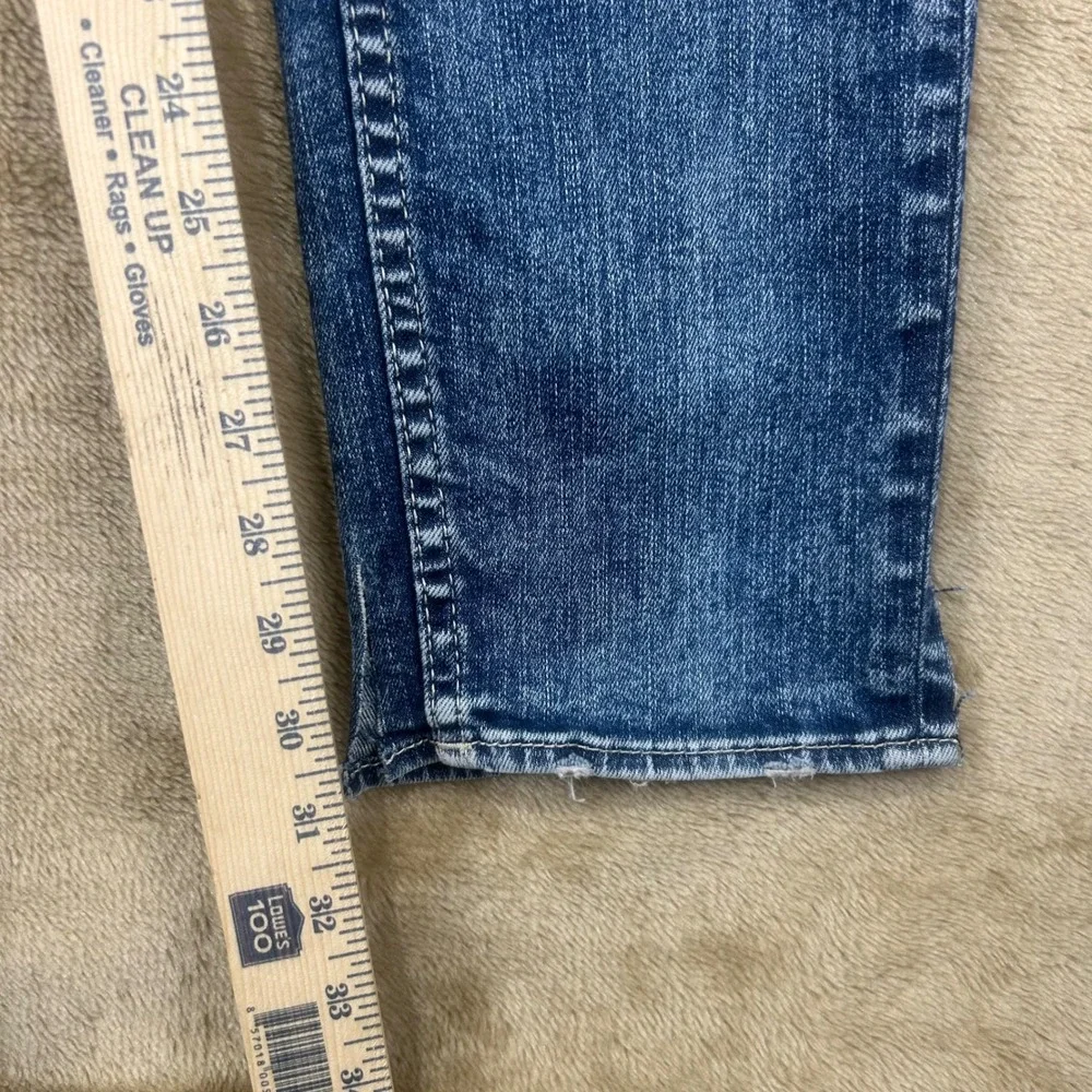 BKE‎ Alec Skinny Jeans Mens 32R Medium Wash Distressed Stretch Denim Blue
